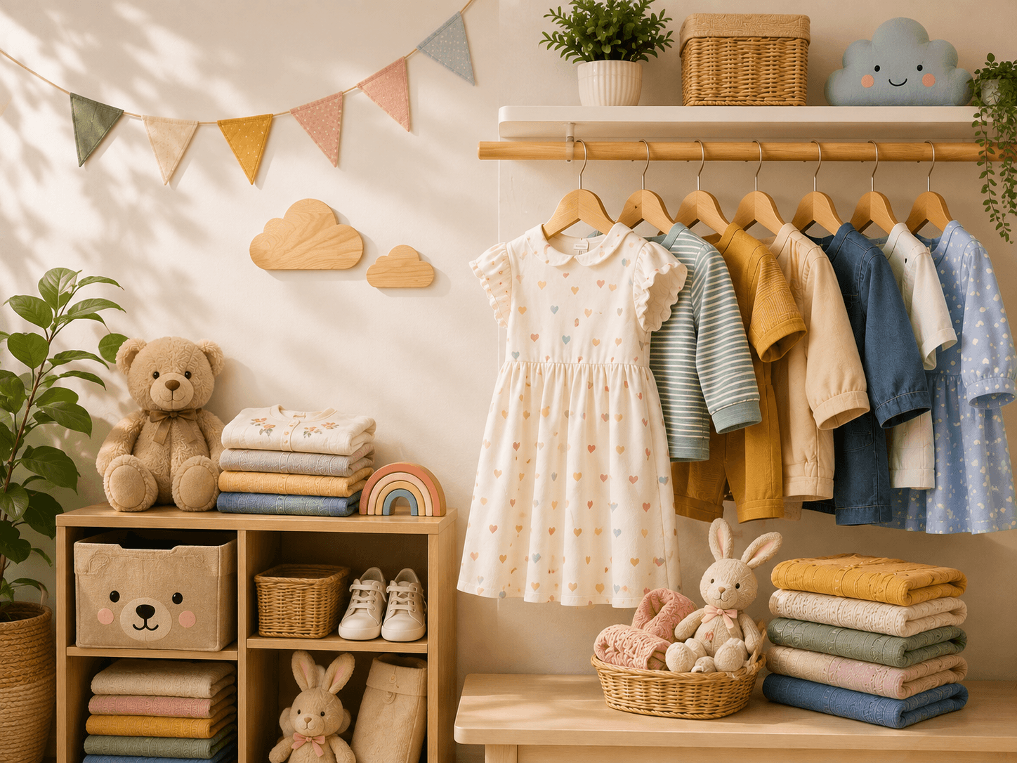 Hygienic children's clothes washing service in Sikar