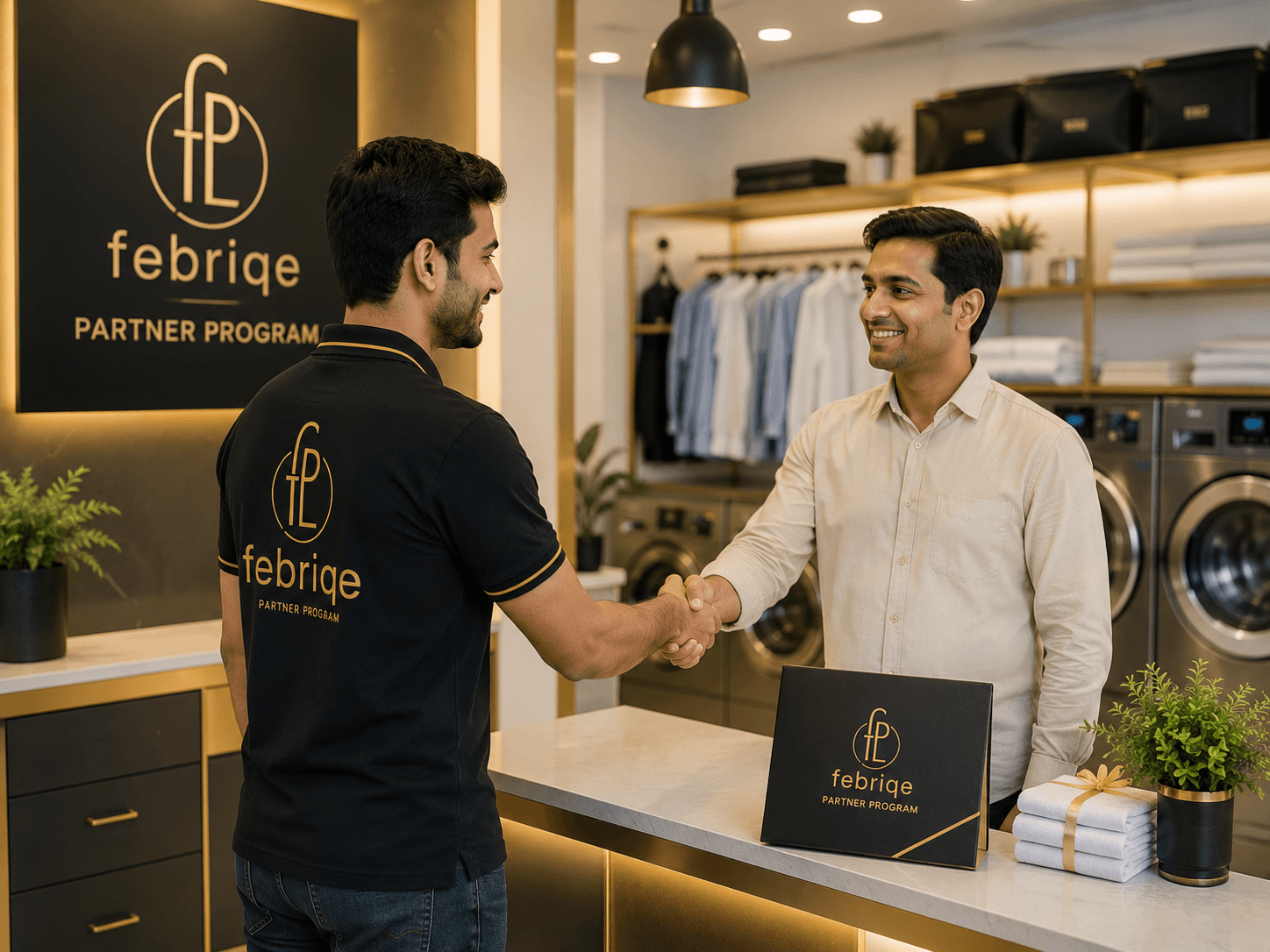 Febriqe laundry partner business owner in Sikar